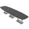 Skutchi Designs 45 in W, 166 in L, 29 in H, Engineered Wood Top, Grey HAR-ABOT-46X168-DOU-ASIANNIGHT - alternate 1